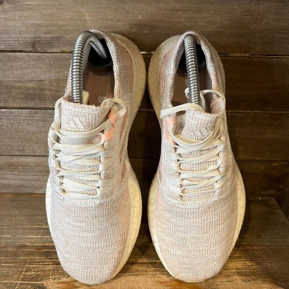 Womens Adidas Go Pureboost Woven Pink Athletic Running Sneakers Shoes Size 7 M - Picture 3 of 6